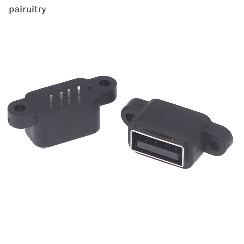 Prt 5Pcs Tahan Air USB 2.0 Charging Data Tail Plug-in 4pin USB Interface Port USB2.0 Konektor Plug Jack Socket PCB Dock PRT