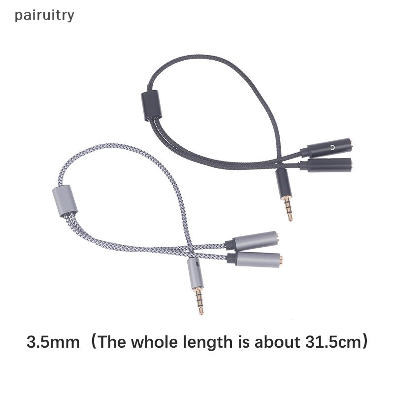 Prt Headphone Komputer Laptop 3.5mm 2-in-1 Adapter Kabel Handphone Adapter PRT