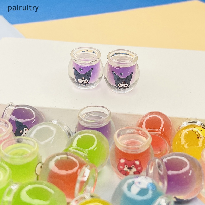 Prt 5PCS Simulasi Mini Luminous Honeypot Resin Hadiah DIY Mobil Desktop Dekorasi PRT