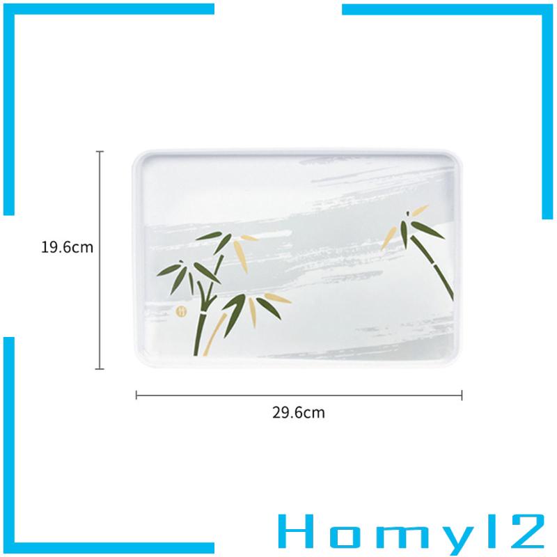 [HOMYL2] Platter Dining Tableware Breakfast Serving Tray Tempat Makan Cookies Snack Makanan