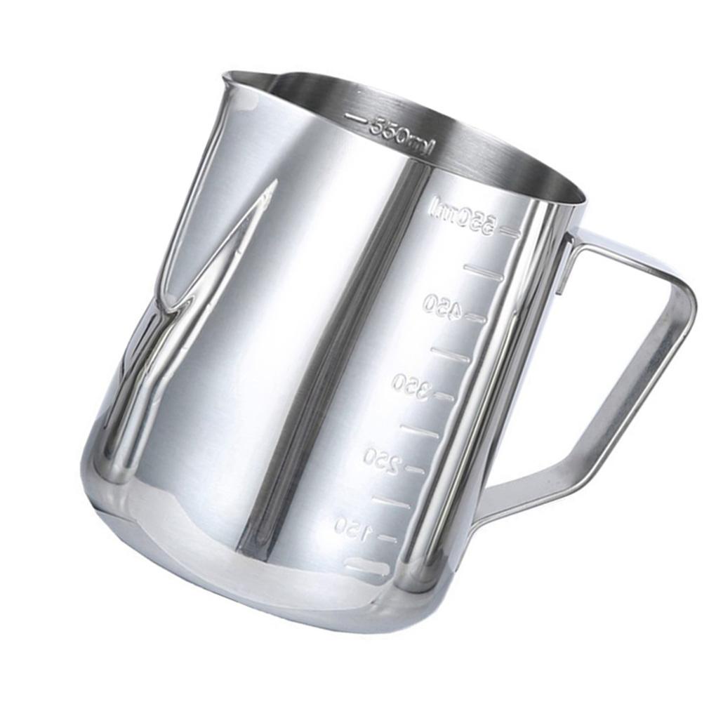 Gelas Buih Susu Stainless 350ml-1000ml Coffee Latte Pitcher Barista Craft Jug