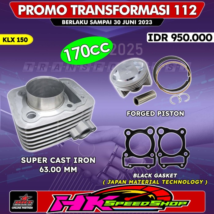 BLOK BORE UP  BRT CYLINDER BLOK PISTON BRT 63MM 63 MM KLX 150 KLX 140 DTRACKER IRON CASTING