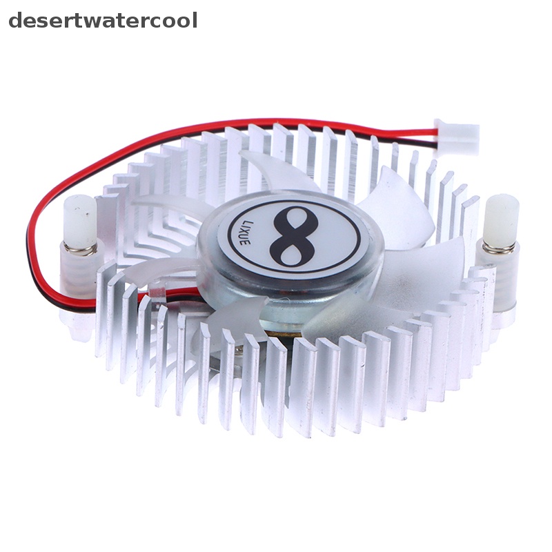 Deid Heatsink Aluminium 55mm Dan Kipas 12V Kombinasi Radiator Bulat Cooler Silent Fan Martijn