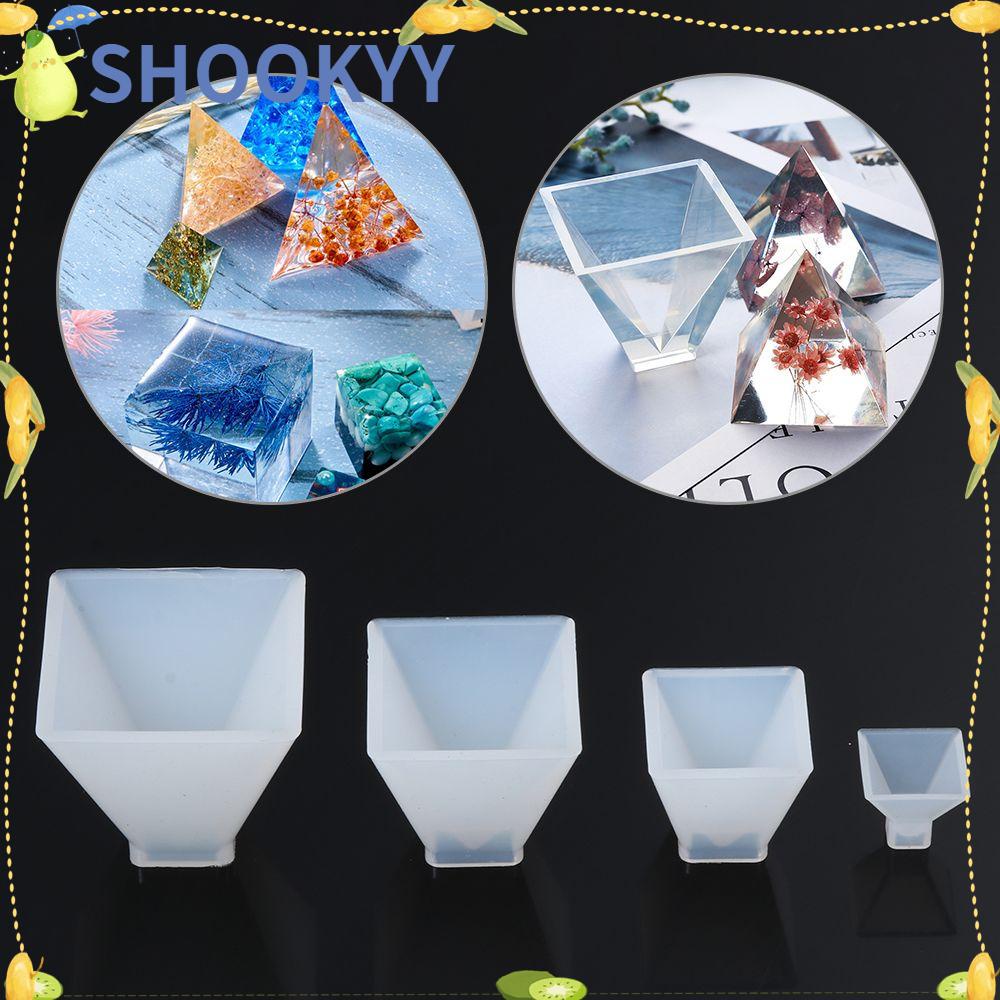 Chookyy Cetakan Resin DIY Craft Piramid UV Epoxy Membuat Perhiasan Alat