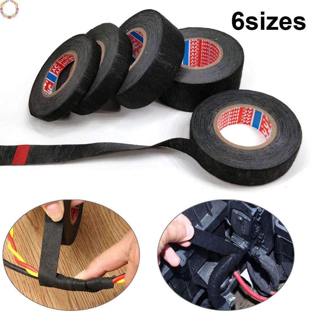 Adhesive Harness Tape Rubber Type Pressure Sensitive Tape Isolasi PVC Hitam Untuk Reparasi Listrik
