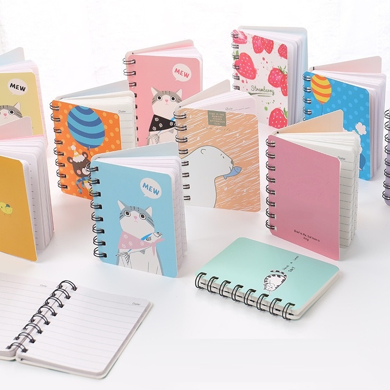 4pcs Buku Tulis Kecil Memo Kertas Notebook Notepad Mini OSM-ST0393