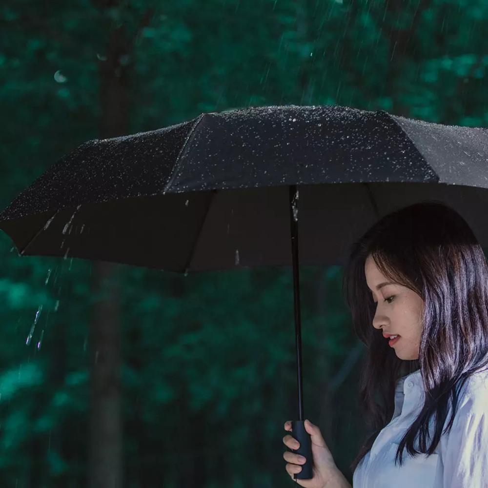 Xiaomi Umbrella Poratble 3lipat Pelindung Matahari Otomatis Payung UV Dan Hujan Parasol Dengan Tulang Kuat High Quality