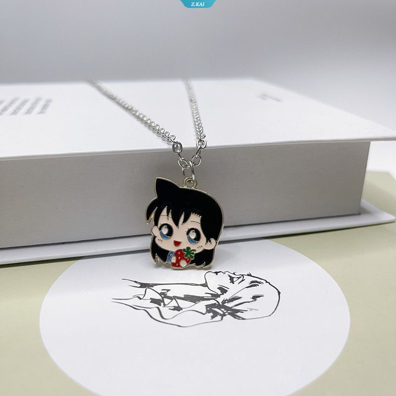 Detektif Conan Detektif Kasus Anime Stainless Steel Dog Tag Kalung Conan Perhiasan Untuk Pria Wanita Pesta Bar Cosplay Prop [ZK]