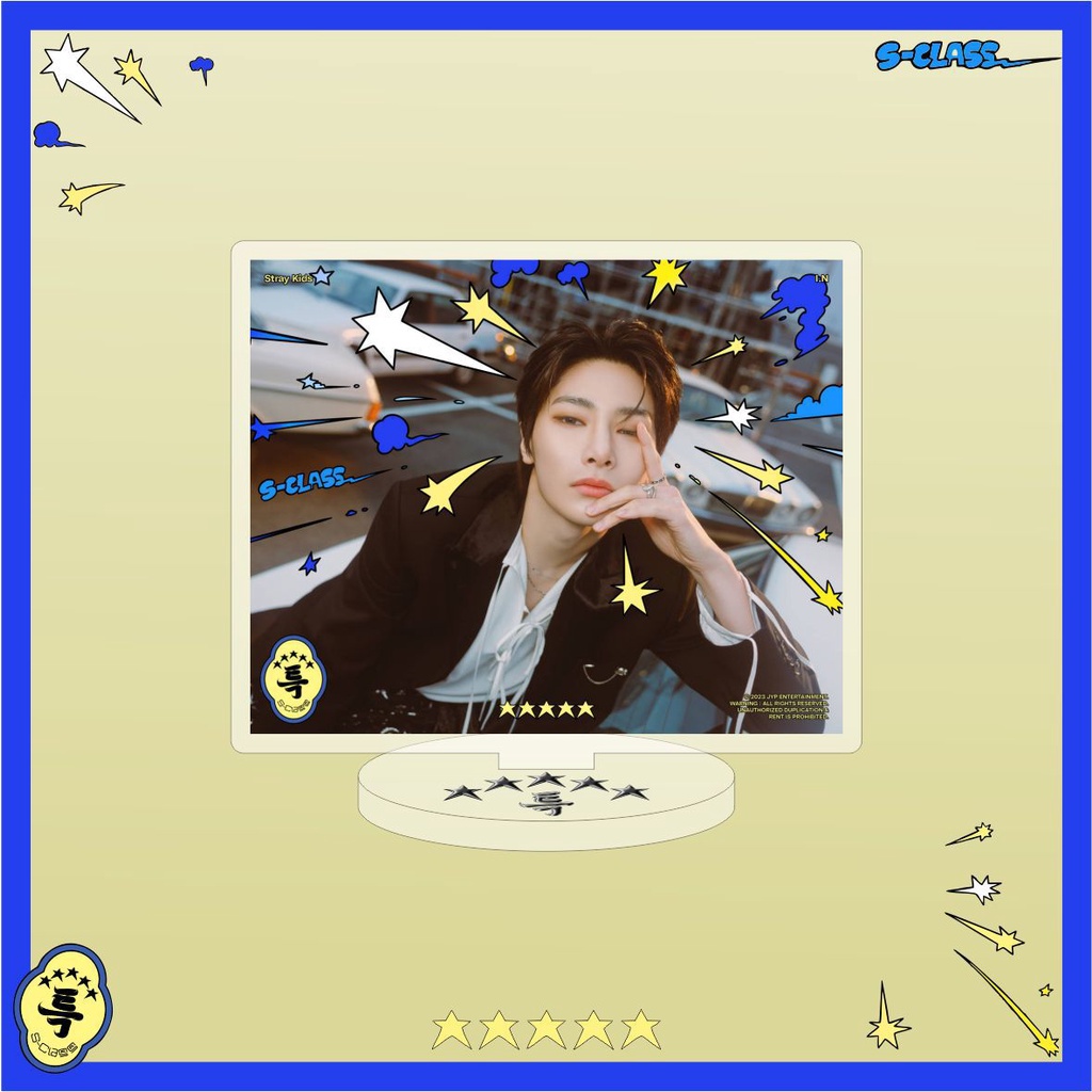 1pc Album Anak STRAY 5-STAR Acrylic Stop Sign Straykids Berdiri