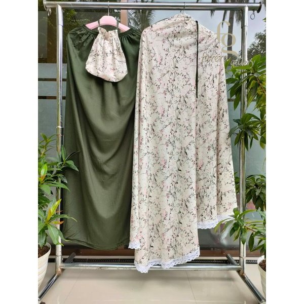 MUKENA RAYON DEWASA JUMBO MOTIF (MUKENA RAYON PRINTING) Kerut Kening