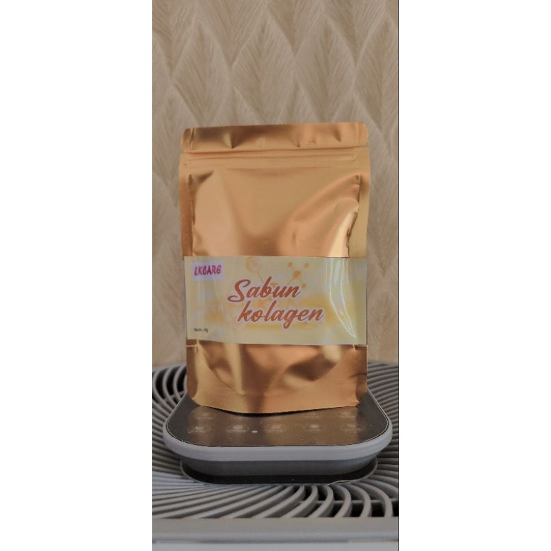 Collagen Body and Face Soap merk LKCARE BPOM Sabun Kolagen Wajah dan Tubuh kecilkan pori-pori mencerahkan memutihkan membersihkan melembabkan melembutkan anti aging