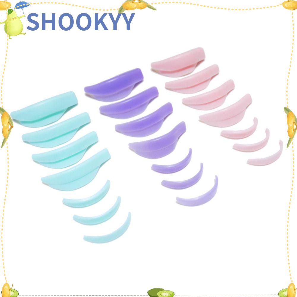 Chookyy 7pasang Eyelash Perm Pad Eyelash Growth Reusable Aplicator Tools Aksesoris Makeup 3D Pengangkat Bulu Mata Silikon