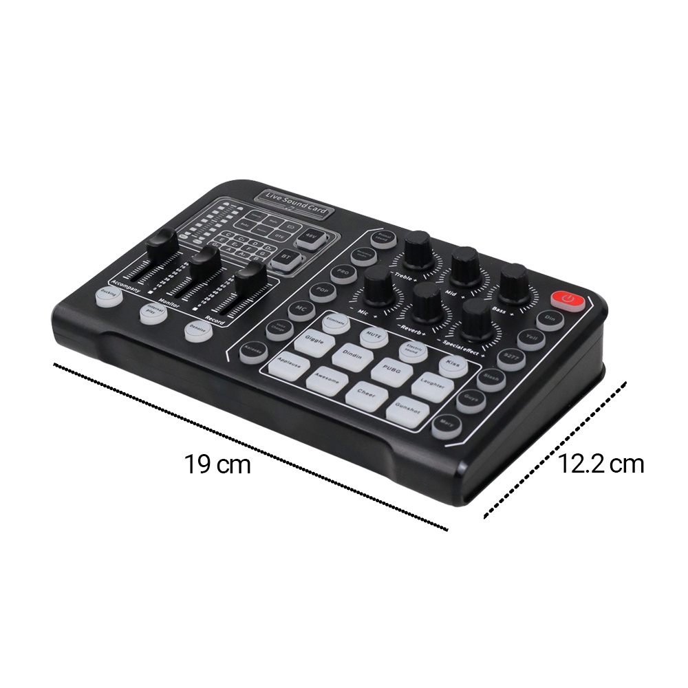 Crust Pro Soundcard External Live Boardcast Audio Mixer Bluetooth - M6