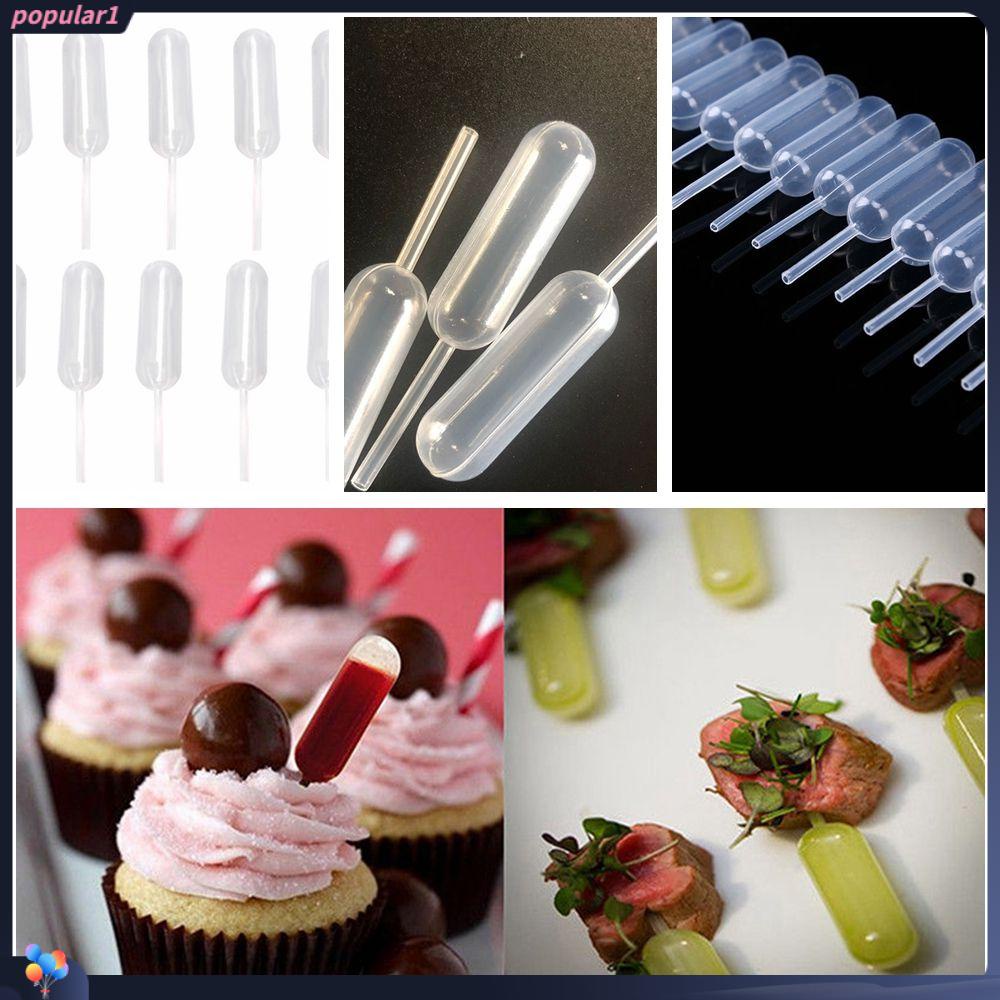 Populer 50pcs /set Cupcake Baking Tools Plastik Dessert Pencet Tetes