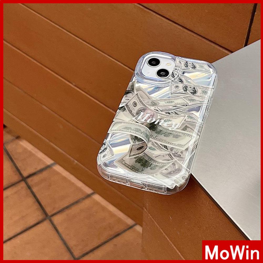 Case iPhone 14 Pro Max iPhone Case Laser Reflektif Bening Phone Case TPU Soft Case Airbag Tahan Guncangan Grafiti Sederhana Bahasa Inggris Kompatibel dengan iPhone 13 Pro Max 12 Pro Max 11 Xr Xs