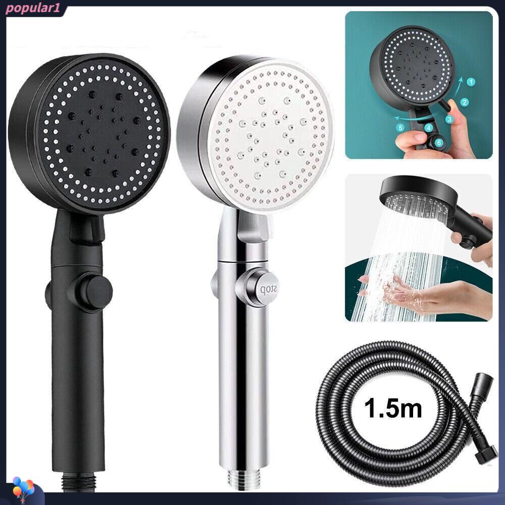 Populer Kepala Shower Adjustable 5mode Hand Hold Shower Sets