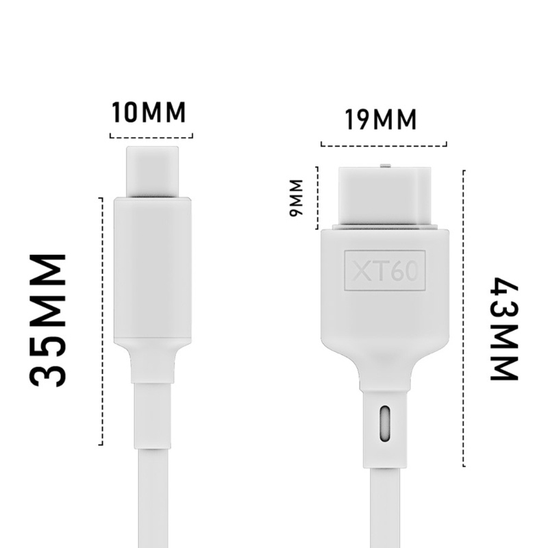 Vivi Kabel Cas Ringan Tipe C Ke XT60 Untuk Adaptor Cas M4 Pocket M7 M6