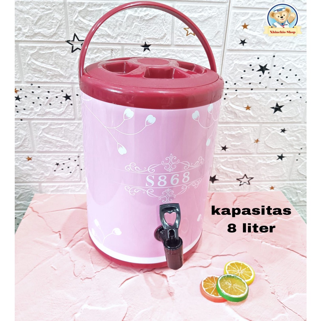 Milk Bucket Motif/Milk Tea Bucket Bermotif 8 Liter