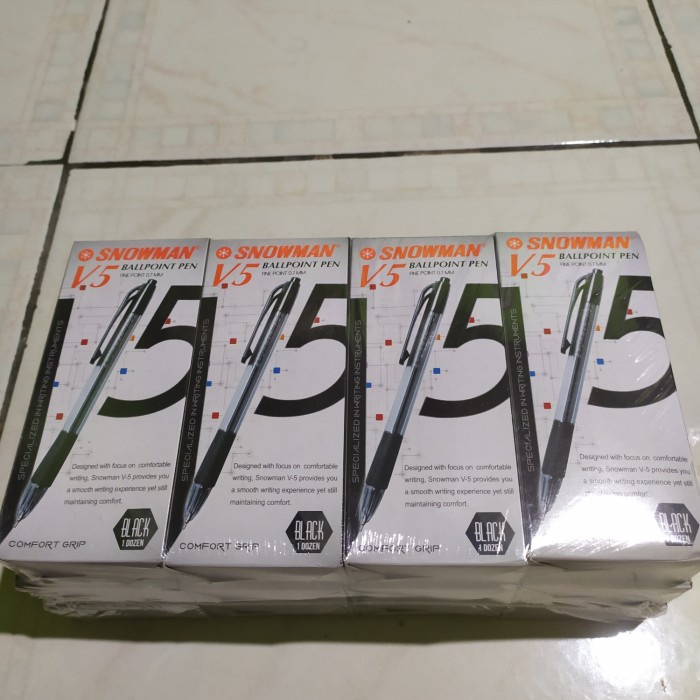 

PROMO Pulpen V5 Snowman. 0.7mm. Harga untuk 1 gross.