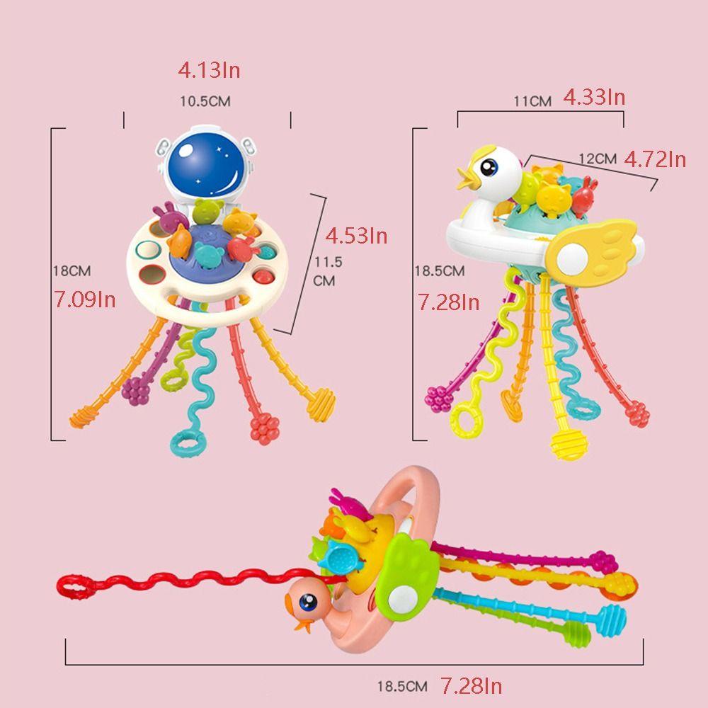 NEEDWAY Needway Develop Teething Sensory Toys Lembut Menyenangkan 1-3 Tahun Silikon Boilable UFO Mainan Bayi