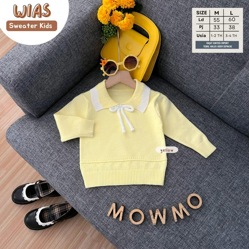 WIAS SWEATER ORI MOWMO KIDS | (M,1-2/L,3-4th) Knit Import Premium