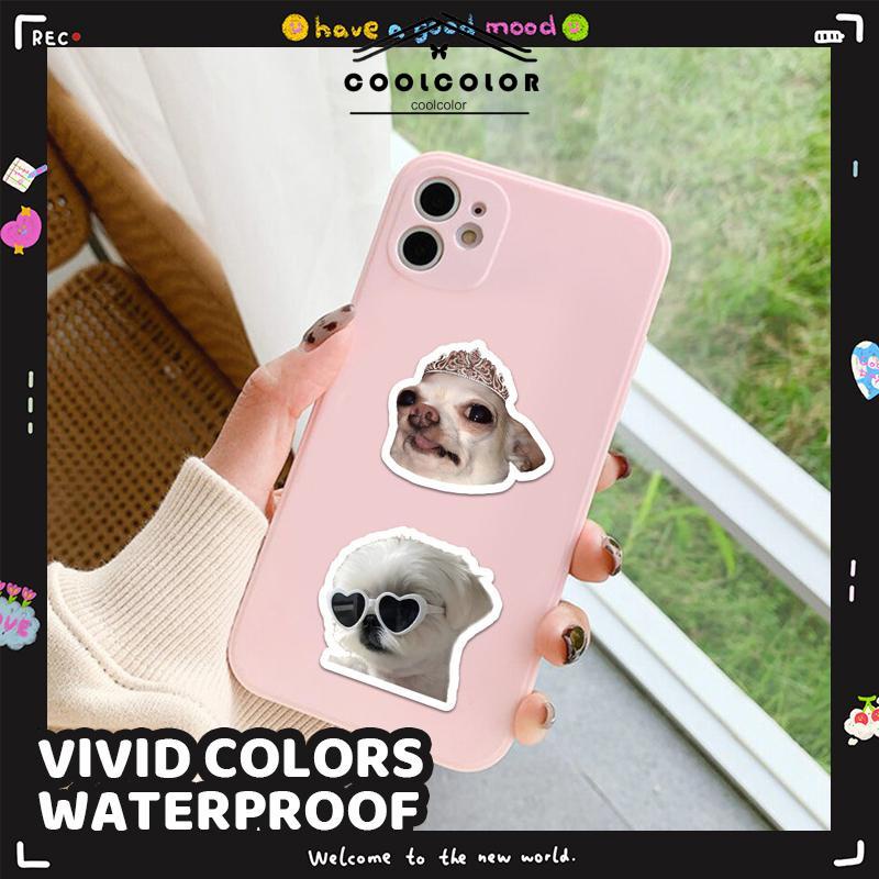 COD❤️Stiker Lucu Anjing Kucing Dekoratif Ponsel Case Laptop Bagasi Buku Tempel Stiker- cl