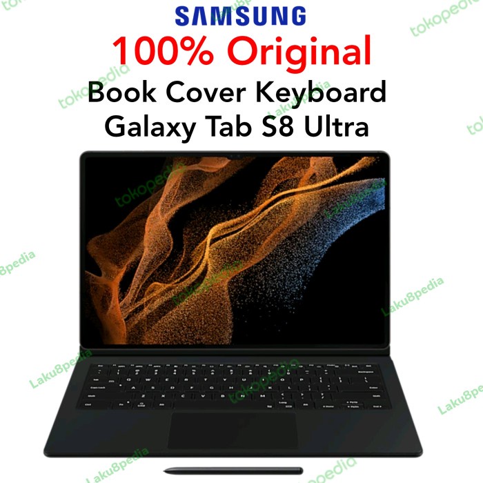 Samsung Tab S8 Ultra Plus Original Keyboard S7 Bookcover Book Cover - Tab S8