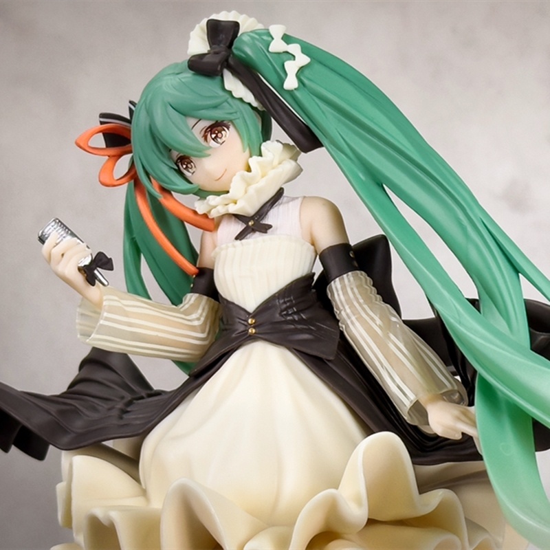 Hatsune Miku Virtual Artis Singer Masterpiece Latidos Figure Gadis Lucu Model Berdiri Rumah Ornamen Figure