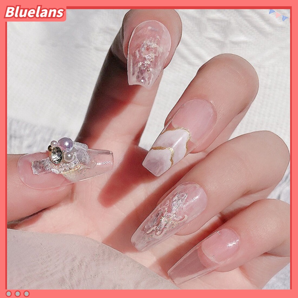 [BLM] 1kotak Nail Sequin Tidak Luntur Sparkly Shell Manicure Irregular Glitter Stiker Hologram Serpihan Untuk Wanita