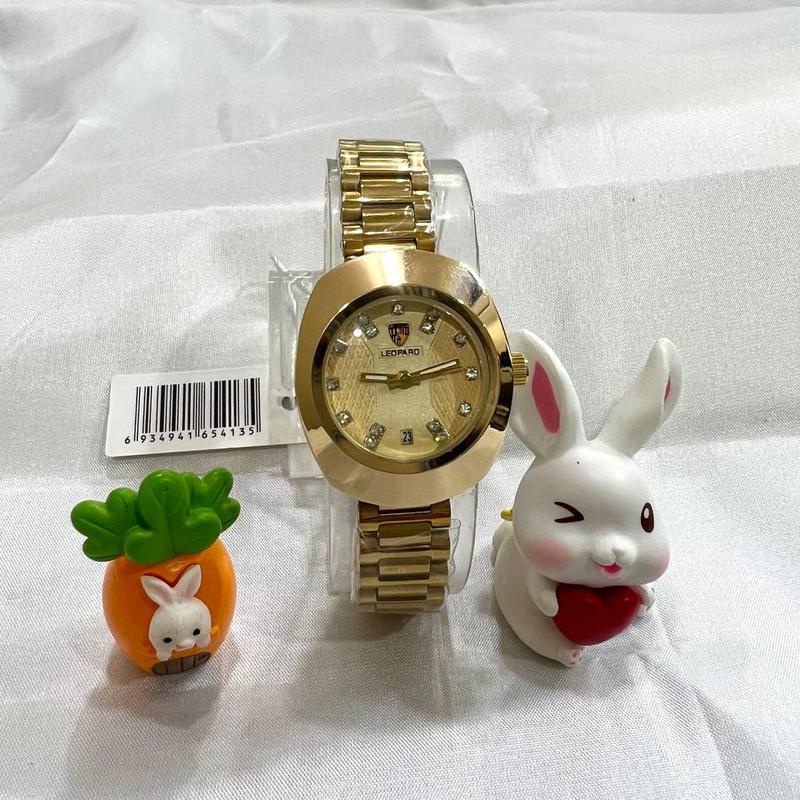 Jam Tangan Wanita LEOPARD Rantai Stanless Stell 8040 Kecil