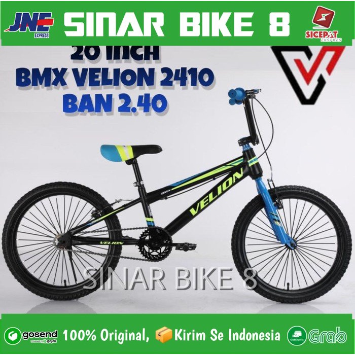 Sepeda Anak Laki BMX VELION 2410 Ukuran 20 Inch Ban 2.40 ( Ban Kecil )