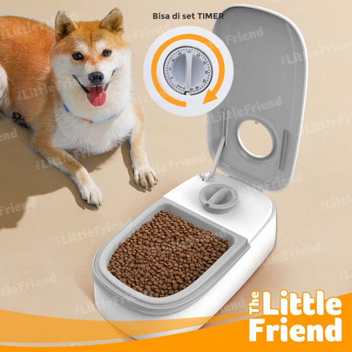 Tempat Dispenser Box Makan Anjing Kucing Smart Pet Feeder Single Timer