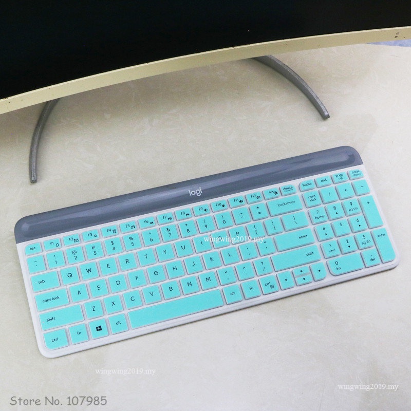 Skin Pelindung Penutup keyboard Wireless Silikon Tahan Debu Dapat Dicuci Untuk Logitech MK470 K580