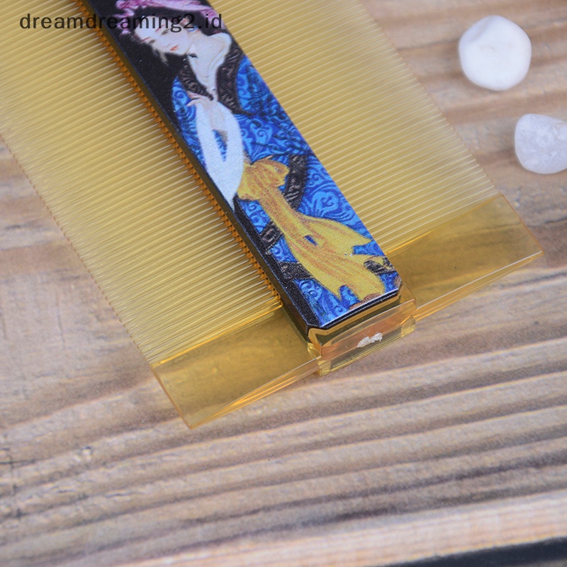 (drea) Resin Tahan Lama Sisir Padat Bergigi Sisir Kutu Sisir Anti Ketombe Sisir Penata Rambut //