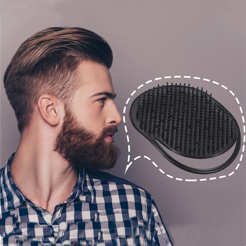 Sikat Sisir Rambut Multifungsi Saku Travel Portable Pijat Kulit Kepala Sisir Keramas Hitam Alat Styling Rambut