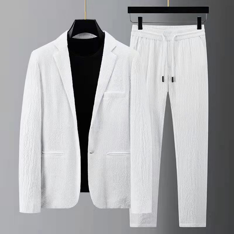 Suit Set Man's Spring/Summer High end Edition Korea Lightweight Youth Fashion Trend Men's Casual Sui