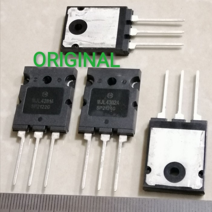 MJL4302A MJL4281A MJL4302 MJL4281 Power 230Watt ON Transistor Sepasang - Ekonomis