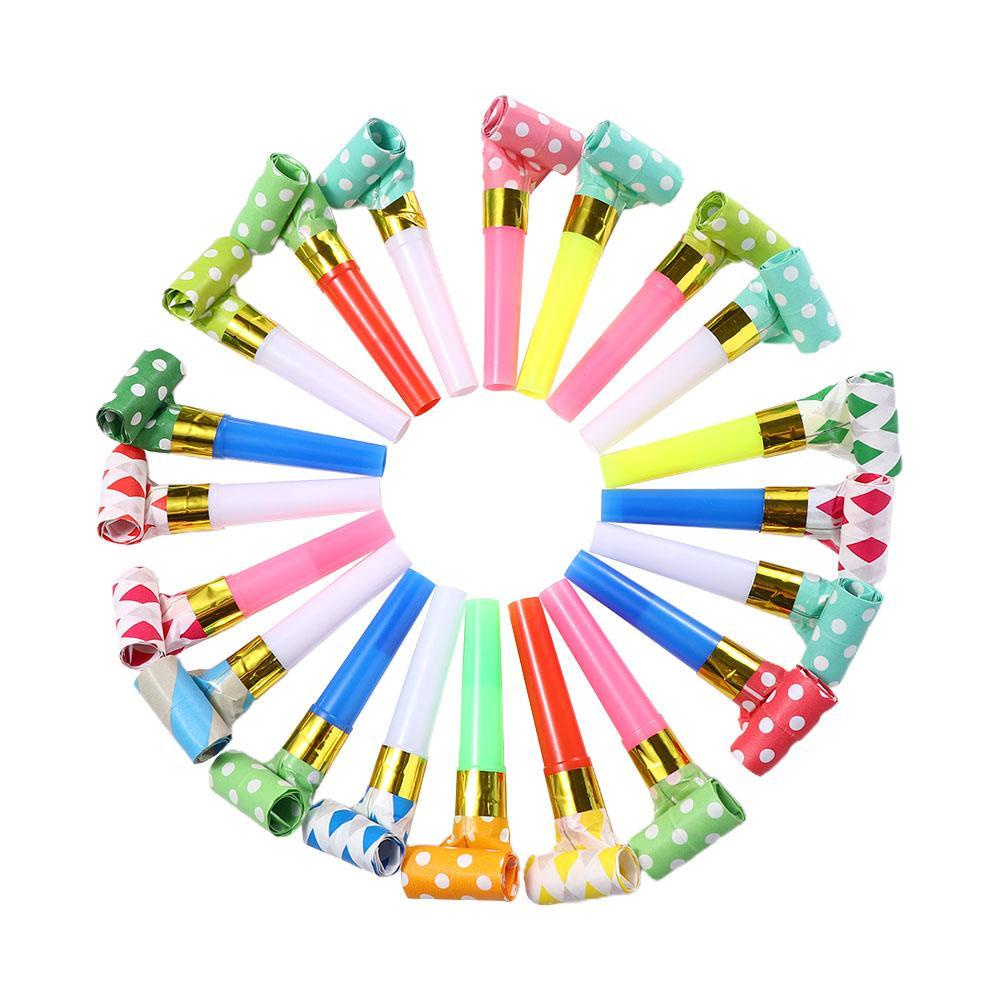 Quinton Whistle Party Nikmat Perlengkapan Pesta Horn Whistle Mainan Anak Colorful Dragon Whistle Noise Maker Toys