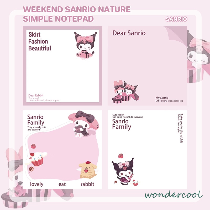 Sticky Note Buku catatan buku catatan siswa yang dapat disobek catatan tempel dekoratif-Won