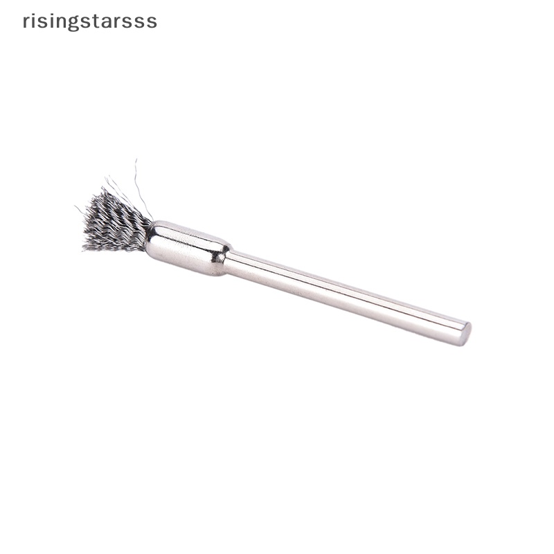 Rsid Span-New New 10pc Sikat Kawat Mini Brushes Cup Wheel Untuk Gerinda Atau Bor 3x5mm Jelly