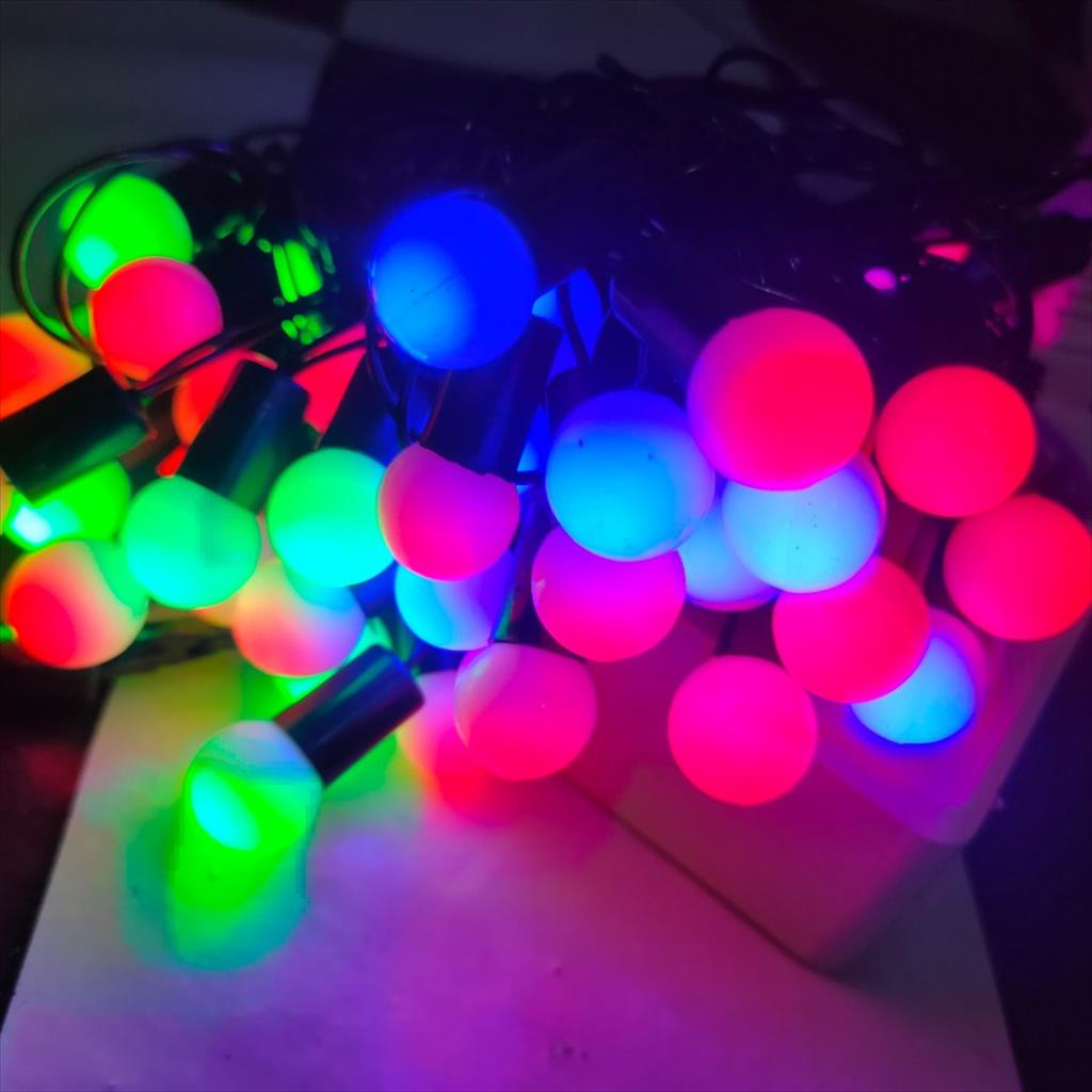 Lampu Hias Tumblr Bola Anggur LED Dekorasi Pesta Natal Panjang 10m