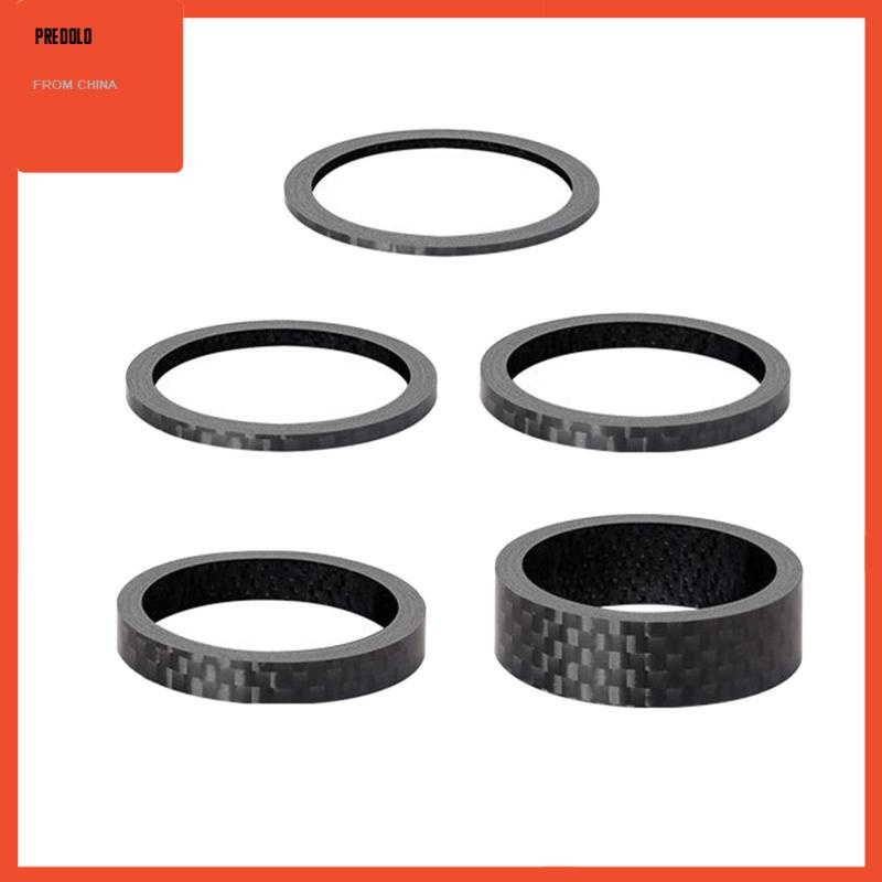 [Predolo] Set Spacer Mesin Cuci Batang Headset Sepeda Serat Karbon1 1/8&quot;