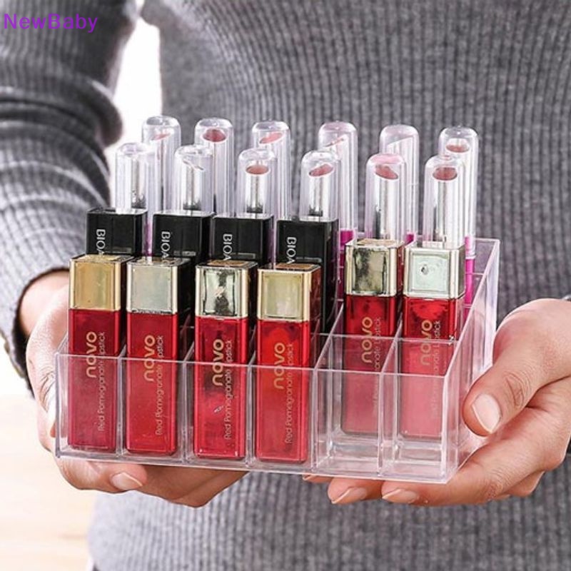 Newbaby 24kompartmen Lip Organiser Storage Display Box Case Costmetics Make Up ID
