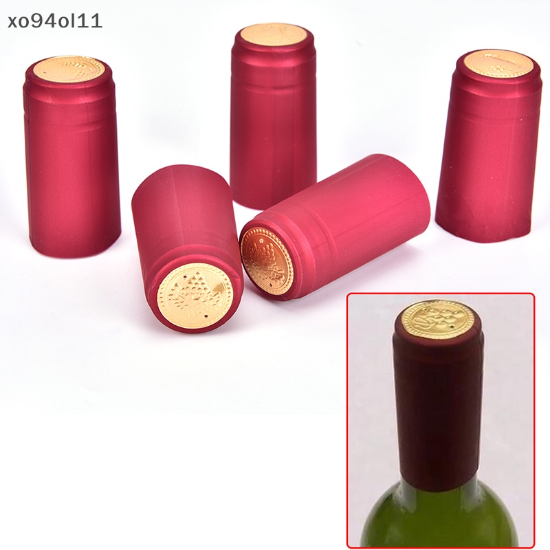 Xo 10pcs Penutup Botol Wine Segel Botol Wine Aksesoris PVC Heat Shrink Tutup Supply OL