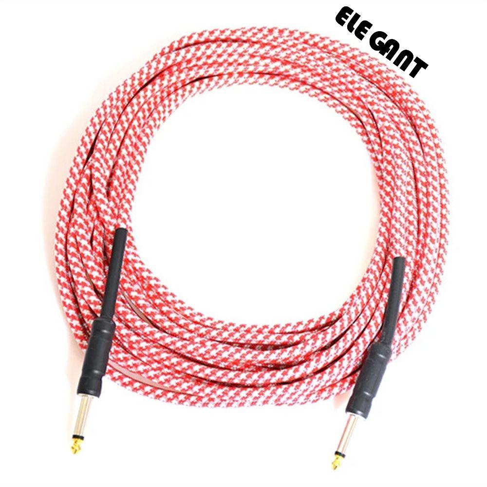 [Elegan] Kabel Gitar Noise Terlindung Alat Musik Braided Bass Cable Warna 3.6 /10 /15 /20Meter Kabel Gitar Listrik