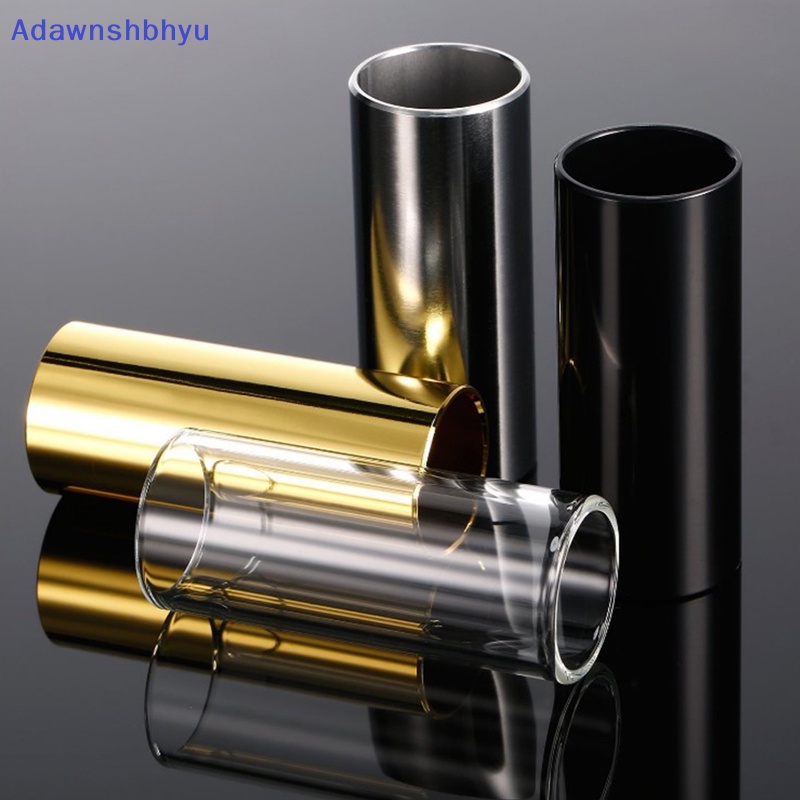 Adhyu 60MM High Guitar Slide Bar Slide Jari Bahan Metal Stainless Steel/Kaca Untuk ID Gitar