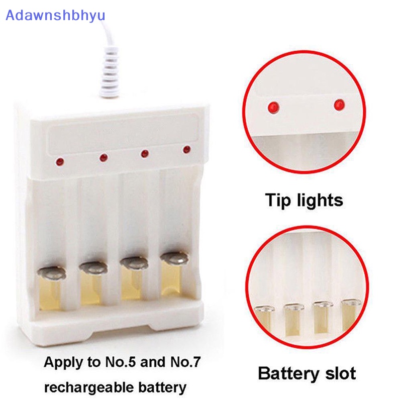 Adhyu 1.2V Universal 4slot AA/AAA Rechargeable Charger Adapter Colokan USB ID