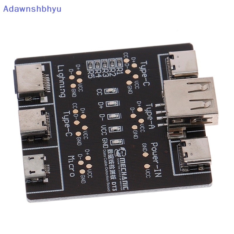 Adhyu DT3 USB Cable Tester Data Cable Test PCB Board Untuk Alat Deteksi Kabel Tanggal ID