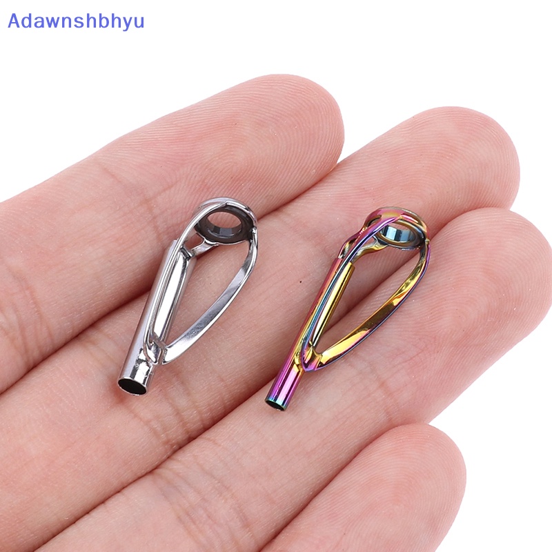 Adhyu 1pc Sliver/Rain Top Tip Guide Ring Bebas Kusut Untuk Berputar Pancing ID