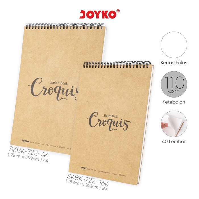 

Buku Sketsa Gambar Sketch Book Joyko SKBK-722 - SKBK-722-16K